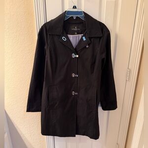 London Fog Black Trench Coat